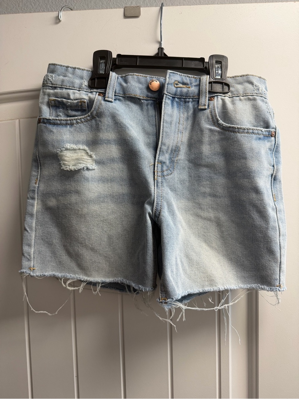 RSQ Light Blue Distressed Denim Shorts